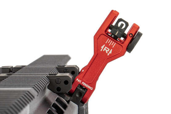 sidewinder buis offset folding sights in red feature windage and elevation adjustment